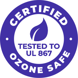 Certified tested to UL 867, ozone safe